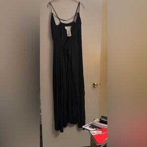 Elegant Navy David’s Bridal Maxi Dress